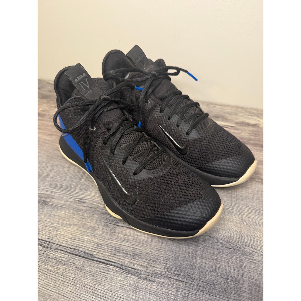 Nike LeBron Witness 4 Black Royal Blue Basketball Shoes BV7427-007 Mens 9.5